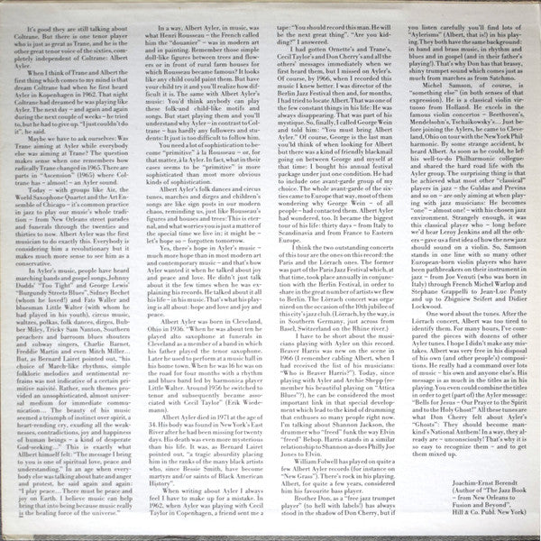 Release: Lörrach / Paris 1966-Vinyl, Vinyl-Switzerland-1982-hat MUSICS 3500-2673919