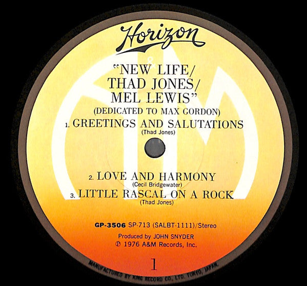 New Life (Dedicated To Max Gordon)