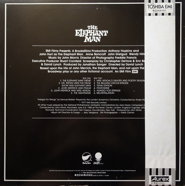 Release: The Elephant Man (Original Motion Picture Soundtrack)-Vinyl-Japan-1981-EWS 91024-5413942