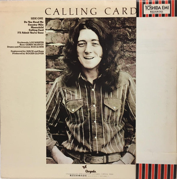 Release: Calling Card-Vinyl-Japan-1977-WWS-80900-4102832