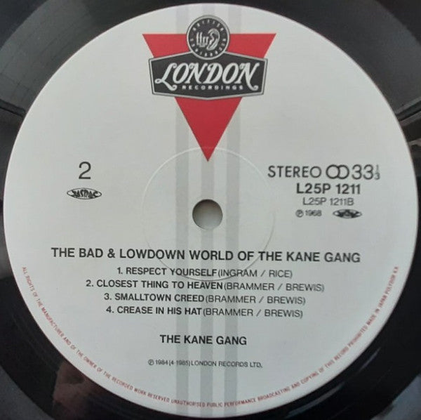 The Bad And Lowdown World Of The Kane Gang
