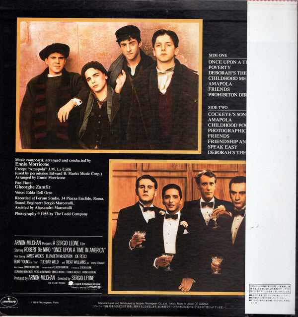 Once Upon A Time In America (Original Motion Picture Soundtrack) = ワンス・アポン・ア・タイム・イン・アメリカ