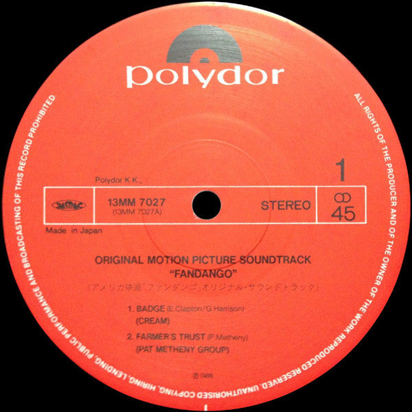 Fandango (Original Motion Picture Soundtrack)