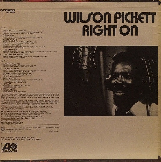 Master Release: Right On by Wilson Pickett