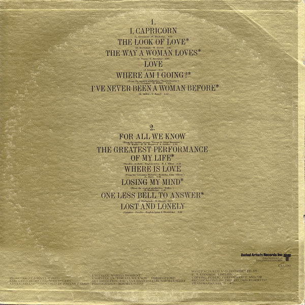 Release: I, Capricorn-Vinyl-Canada-1972-UAS 5565-5208853