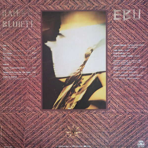 Master Release: Ebu by Hamiet Bluiett