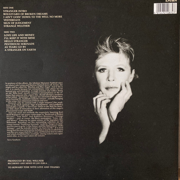 Release: Strange Weather-Vinyl-UK-1987-ILPS 9874-2124111