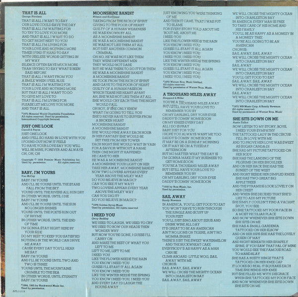 Release: ...That's The Way It Is-Vinyl-US-1976-APL1-1119-1414567