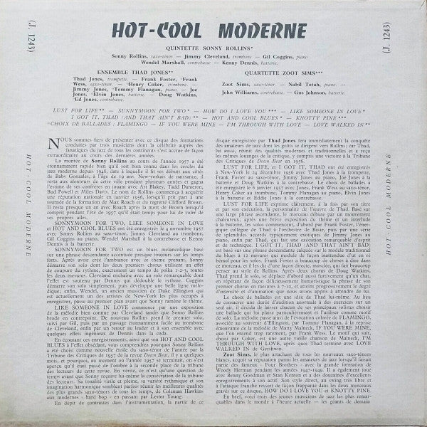 Release: Hot - Cool Moderne-Vinyl-France-1959-J.1243-8565517