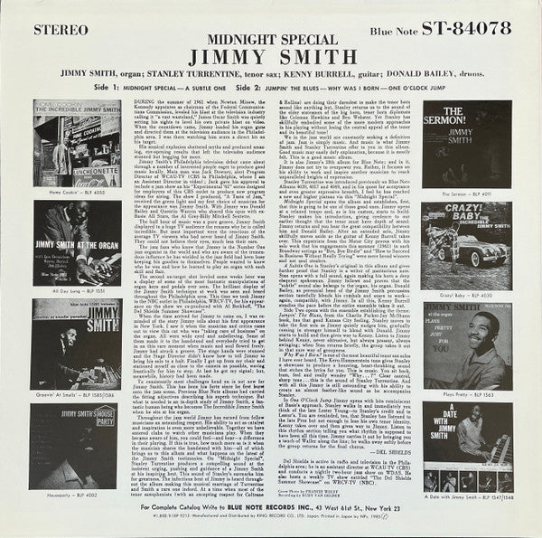 Midnight Special The Incredible Jimmy Smith