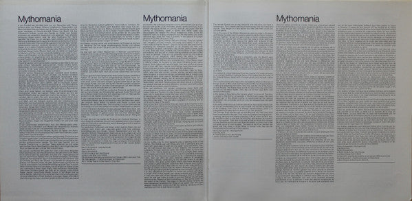 Mythomania (Von Hexen, Feen, Wassermännern, Zauberern Und Geistern - Lieder Und Instrumentalstücke)