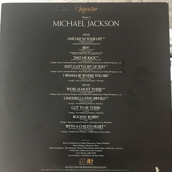 Master Release: Michael Jackson by Michael Jackson