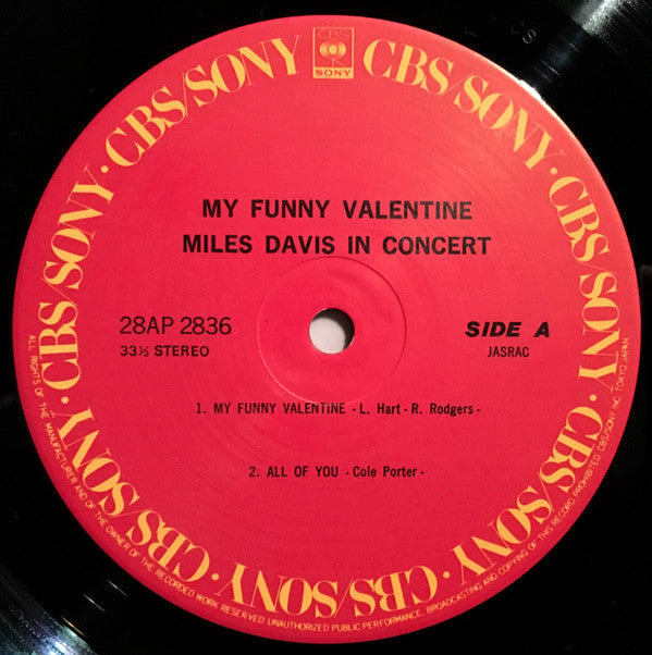 My Funny Valentine - Miles Davis In Concert