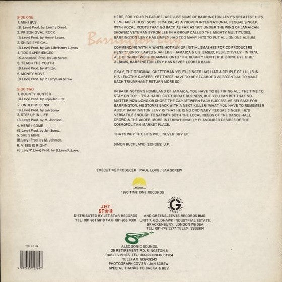 Master Release: The Barrington Levy Collection by Barrington Levy