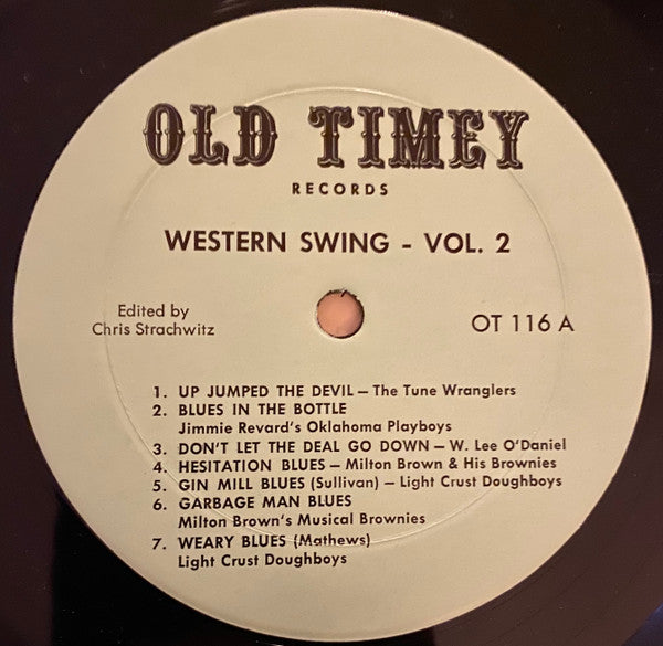 Release: Western Swing Vol. 2 (Historic Recordings)-Vinyl-US-1975-OT 116, LP 116-1750327