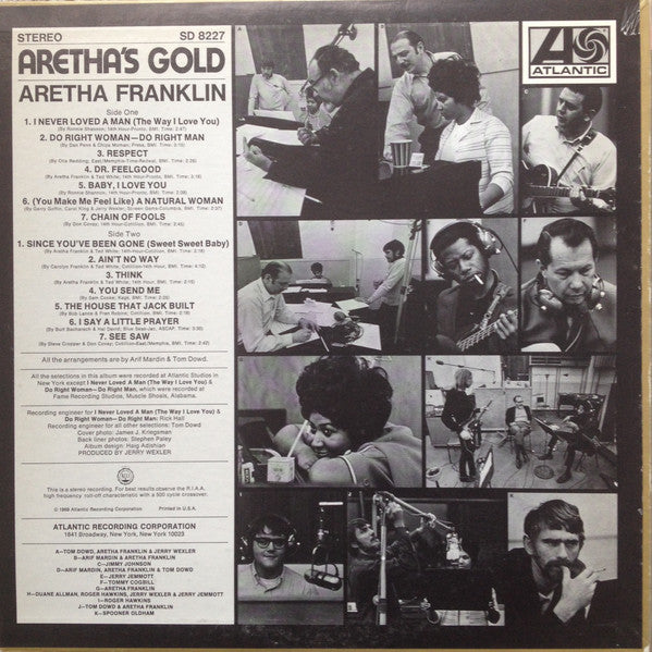 Release: Aretha's Gold-Vinyl-US-None-SD 8227-8123144
