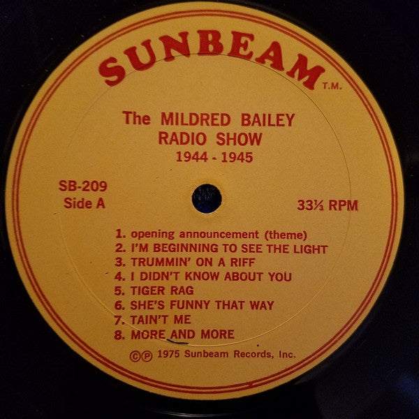 The Mildred Bailey Radio Show - 1944-1945