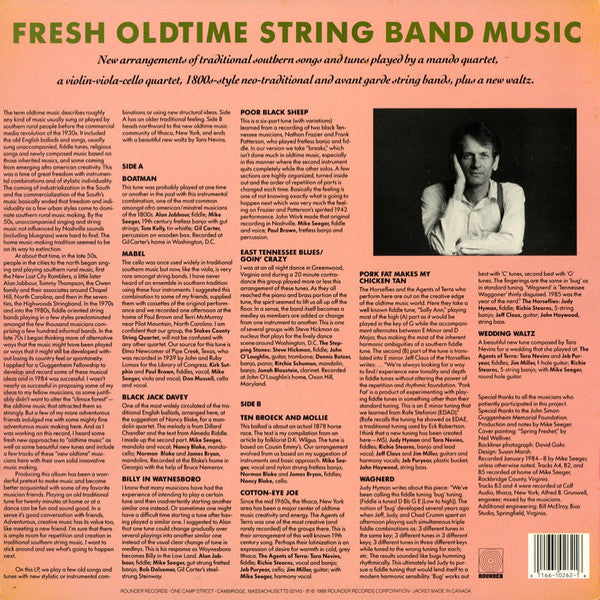 Release: Fresh Oldtime String Band Music-Vinyl-US-1988-0262-5933031