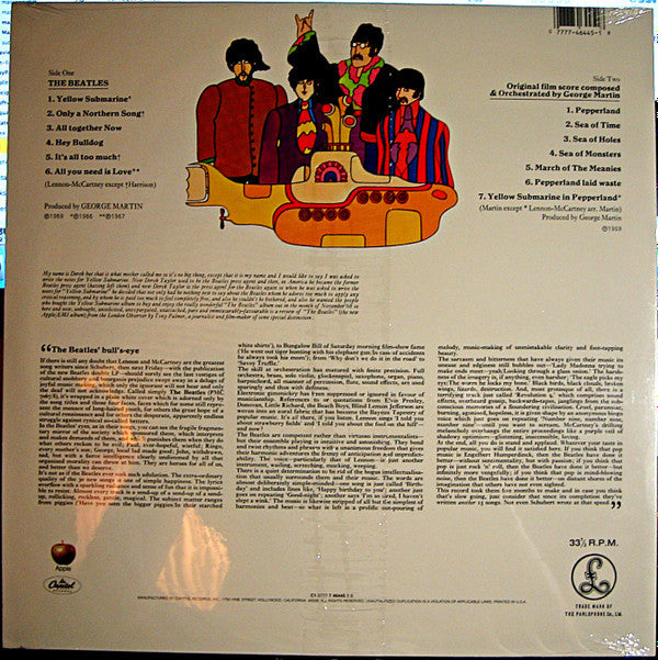 Release: Yellow Submarine-Vinyl-US-1995-C1 0777 7 4645 1 8, C1 0777 7 4645 1 8-2551963