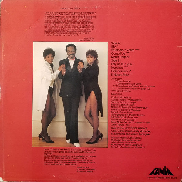 Release: Casanova, Montuno Y Las Muchachas-Vinyl-US-1983-JM626, JM 626-2966664