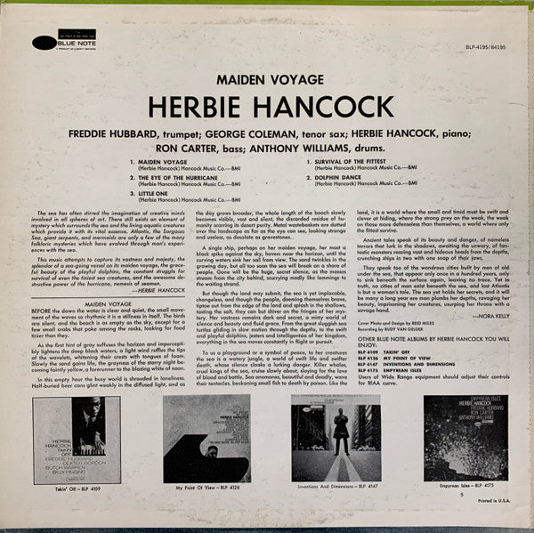 Release: Maiden Voyage-Vinyl-US-1977-BST-84195-5074697