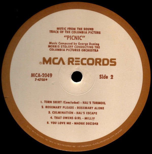 Music From The Sound Track Of The Columbia Picture "Picnic"