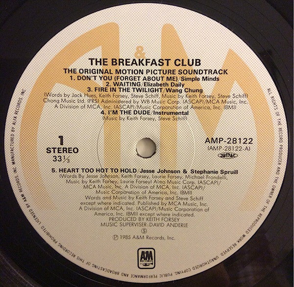 The Breakfast Club (Original Motion Picture Soundtrack)