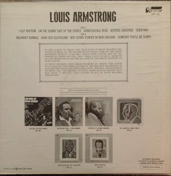 Release: Louis Armstrong-Vinyl-US-1970-UPF-143-6955446