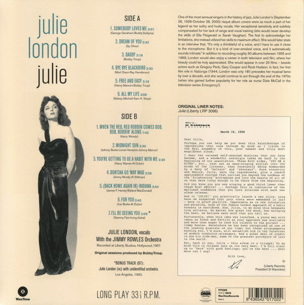 Release: Julie-Vinyl-Spain-2014-771982-6668570
