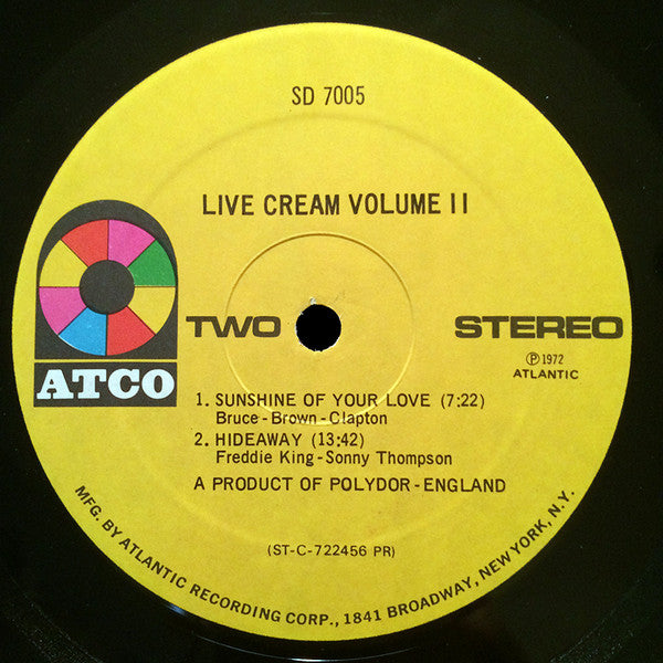 Live Cream Volume II