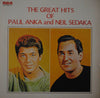 Paul Anka - The Great Hits Of Paul Anka & Neil Sedaka (Vinyl, LP, Album, Compilation, Stereo) Good Plus (G+) / Good Plus (G+)