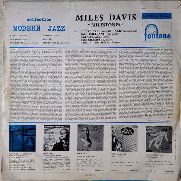 Release: Milestones-Vinyl-France-1959-682 030 ML-4059352