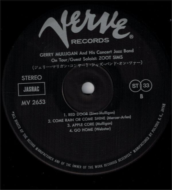 Gerry Mulligan And The Concert Jazz Band On Tour