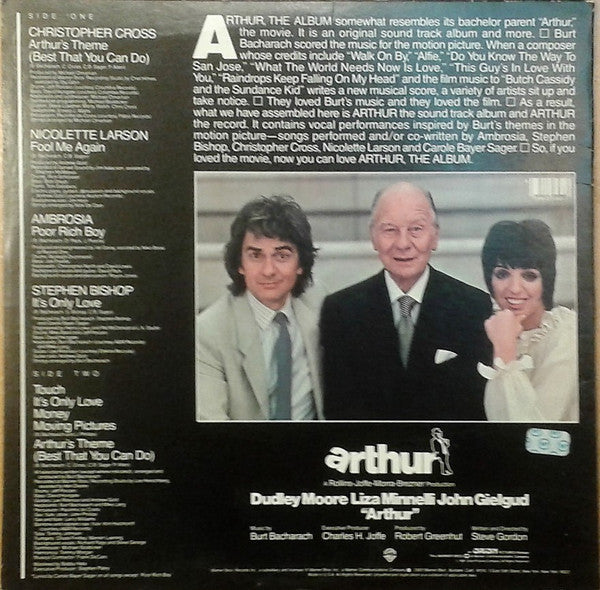 Release: Arthur - The Album-Vinyl-US-1981-BSK 3582-1833512