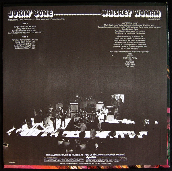 Release: Whiskey Woman-Vinyl-US-1972-LSP-4621-2805582