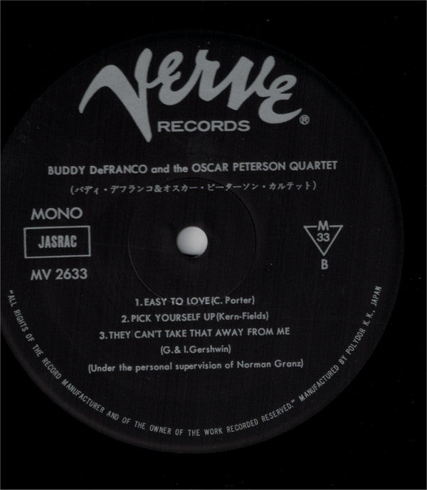 Buddy De Franco And The Oscar Peterson Quartet