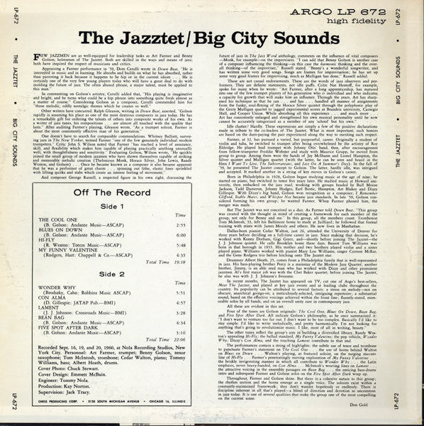Release: Big City Sounds-Vinyl-US-None-CA 672-5514159