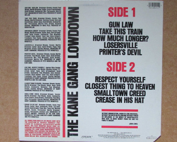 Release: The Bad And Lowdown World Of The Kane Gang-Vinyl-US-1985-422-820 215-1 R-1-2803572