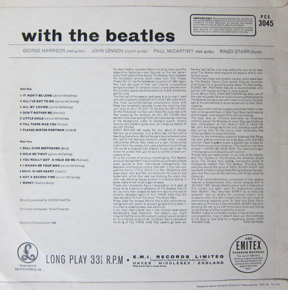 Release: With The Beatles-Vinyl-UK-1969-PCS 3045-3927124