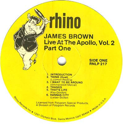 "Live" At The Apollo Volume II (Part 1)