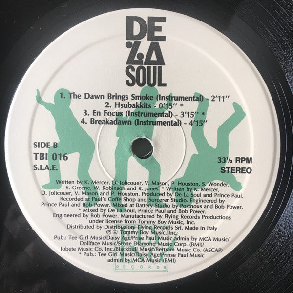 Release: Breakadawn / En Focus-Vinyl-Italy-1993-TBI 016-1669184