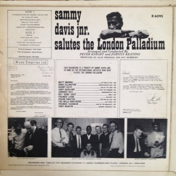 Master Release: Salutes The Stars Of The London Palladium by Sammy Davis Jr.