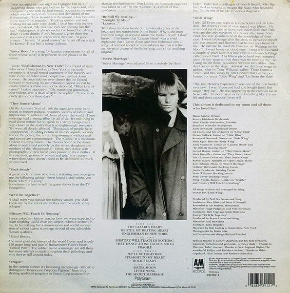 Release: ...Nothing Like The Sun-Vinyl-Greece-1991-393912-1, 393 912-4, 833816-1, 833817-1-6446365
