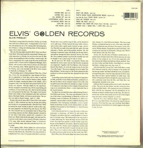 Elvis' Golden Records