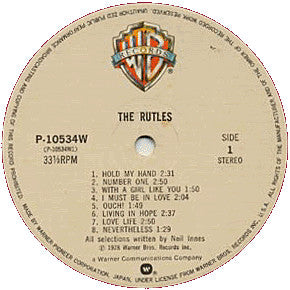 Release: The Rutles-Vinyl-Japan-1978-P-10534W-4306156