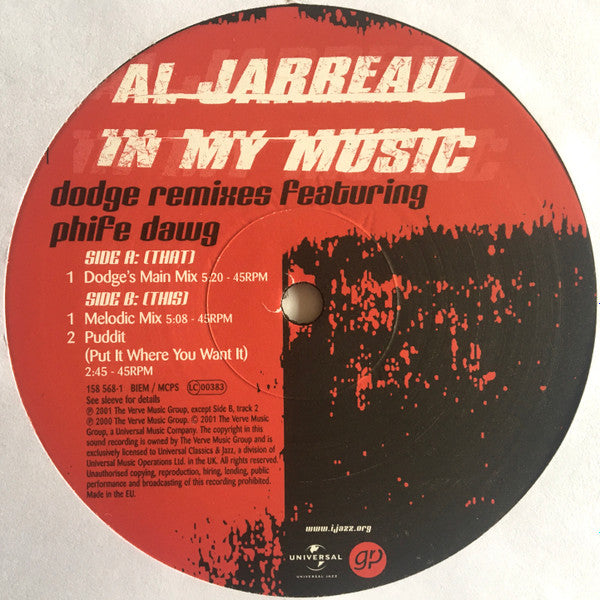 Master Release: In My Music by Al Jarreau