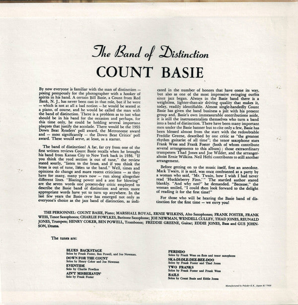 Release: Basie-Vinyl-Japan-1979-MV 2642-3559847