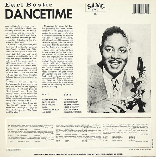 Master Release: Dance Time by Earl Bostic