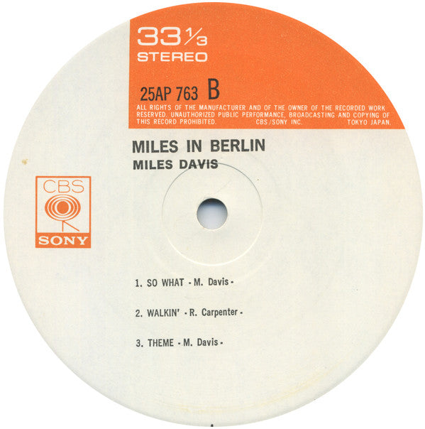 Miles In Berlin