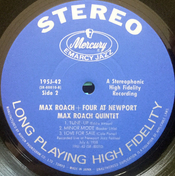 Max Roach + Four At Newport